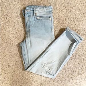 HM Denim light wash vintage jeans